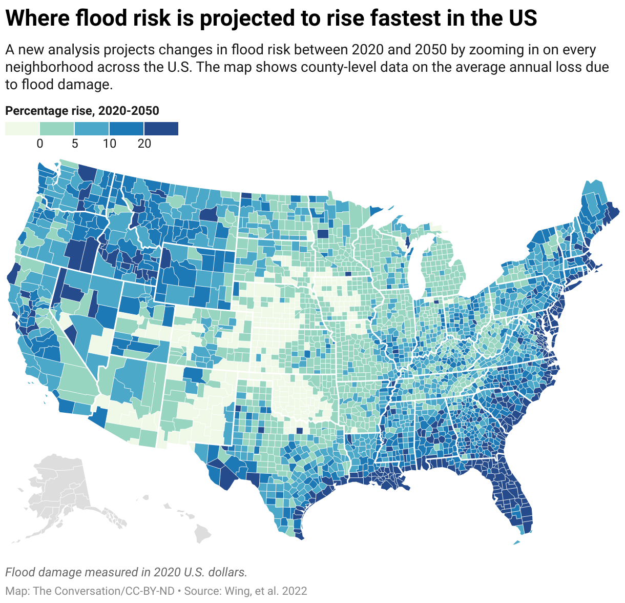 Flood-Risk USA Map