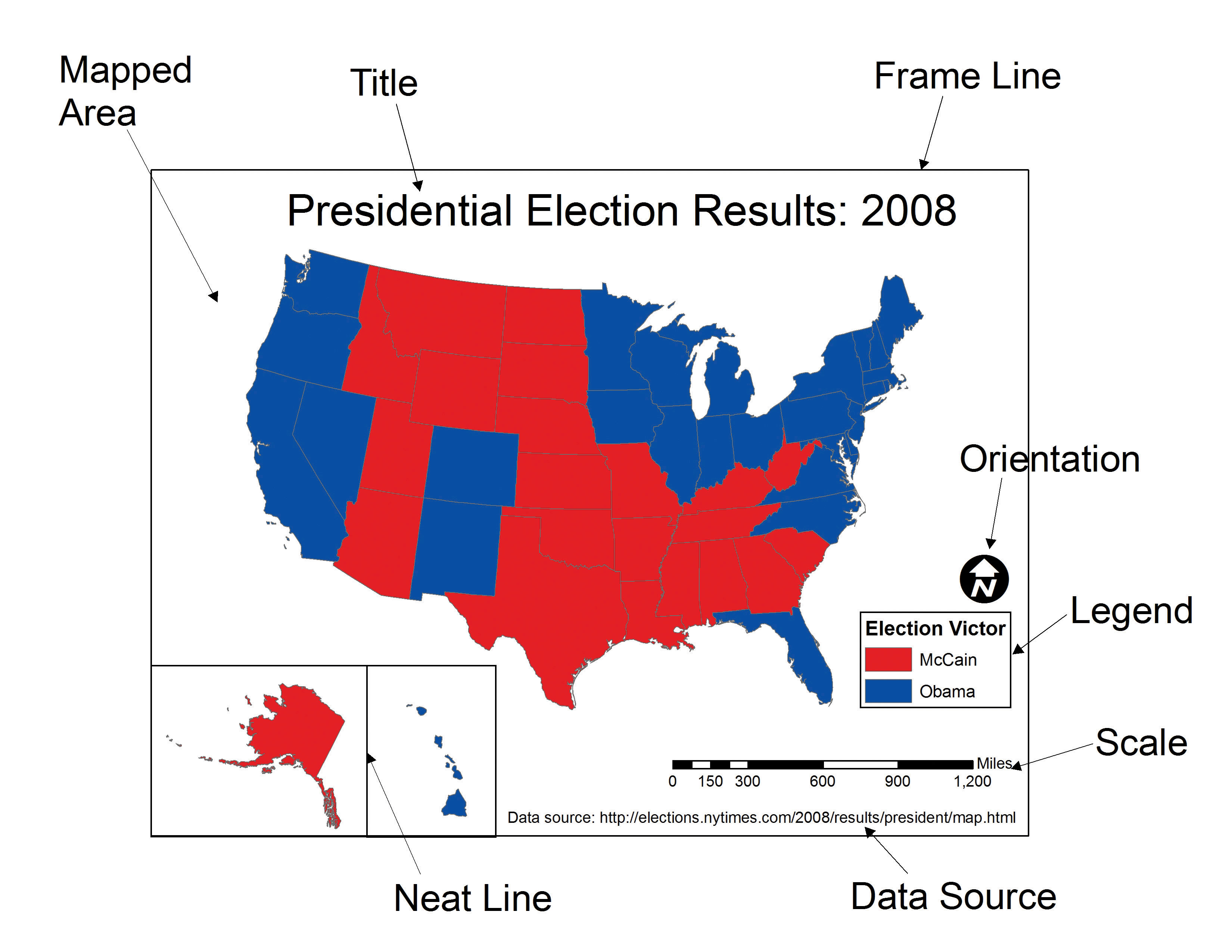 To have every map element is necessary to convey the correct information to the audience. You do not want to mislead the audience/observer.