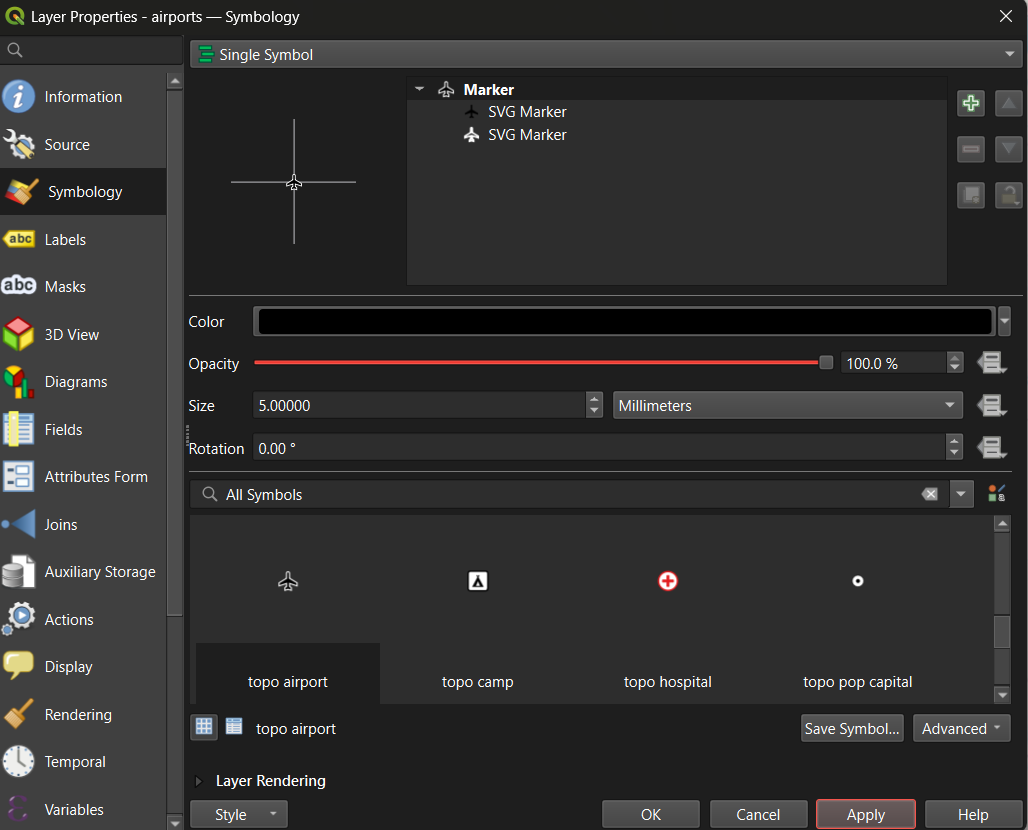 You can change marker size, symbols, transparency etc. Make your map visually good such that it is clear to viewer!